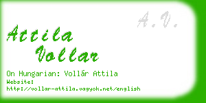 attila vollar business card